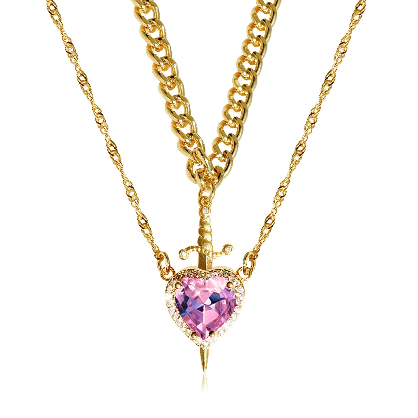 Heart & Dagger Necklace