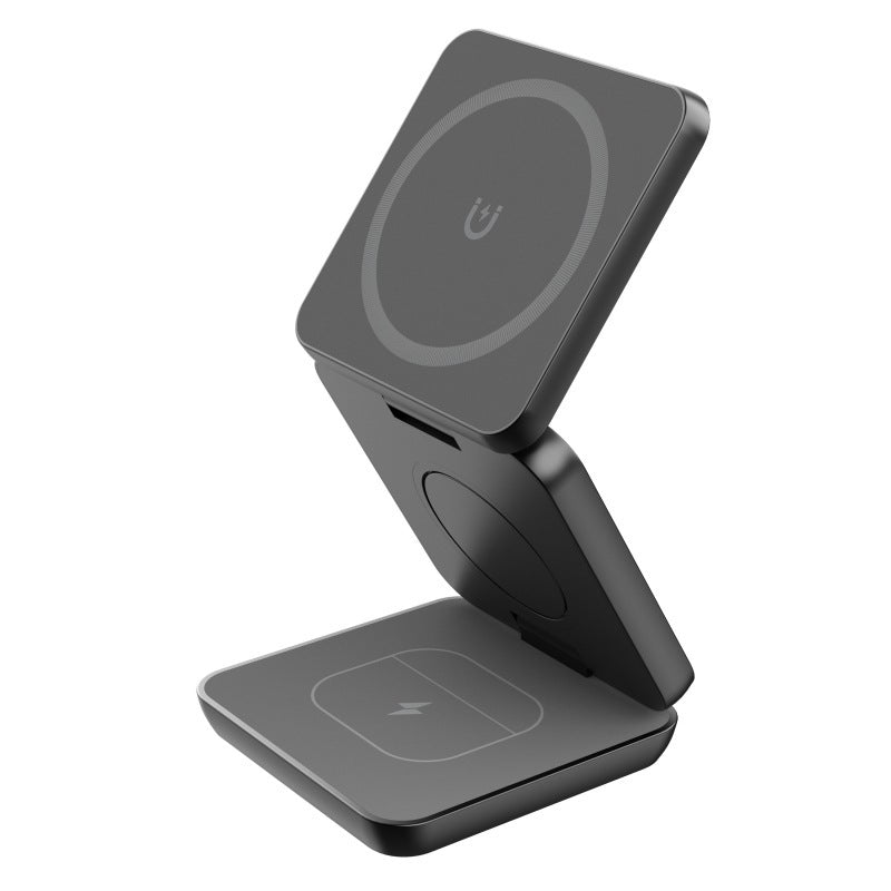 Magnetic Wireless Charger & Foldable Phone Holder