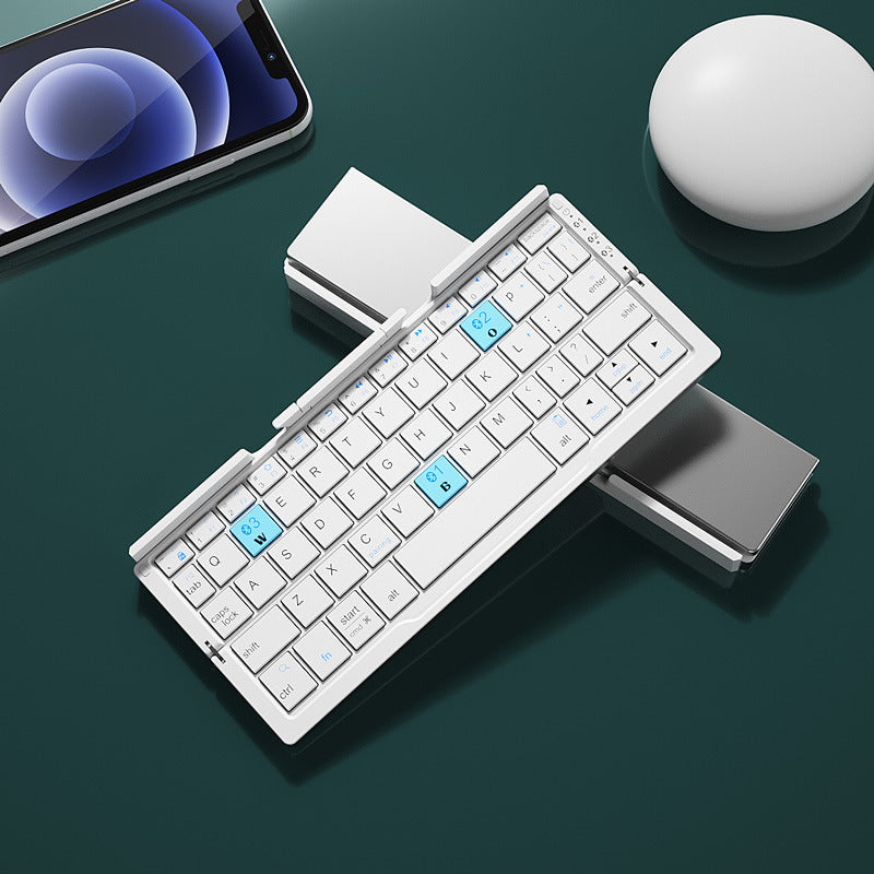 Folding Bluetooth Keyboard – Compact, Rechargeable, with a Stand