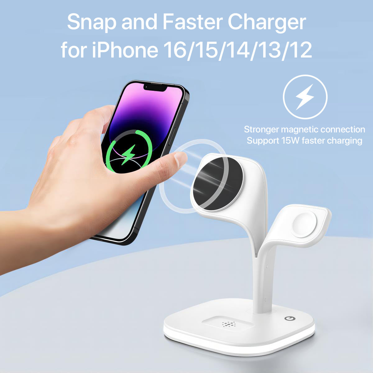 5-in-1 Magnetic Wireless Charging Station – Fast for Multiple Devices