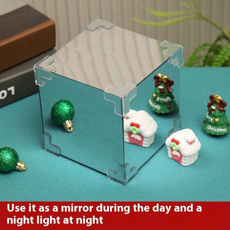 Christmas Glow Cube – Small Night Lamp & Desktop Decoration