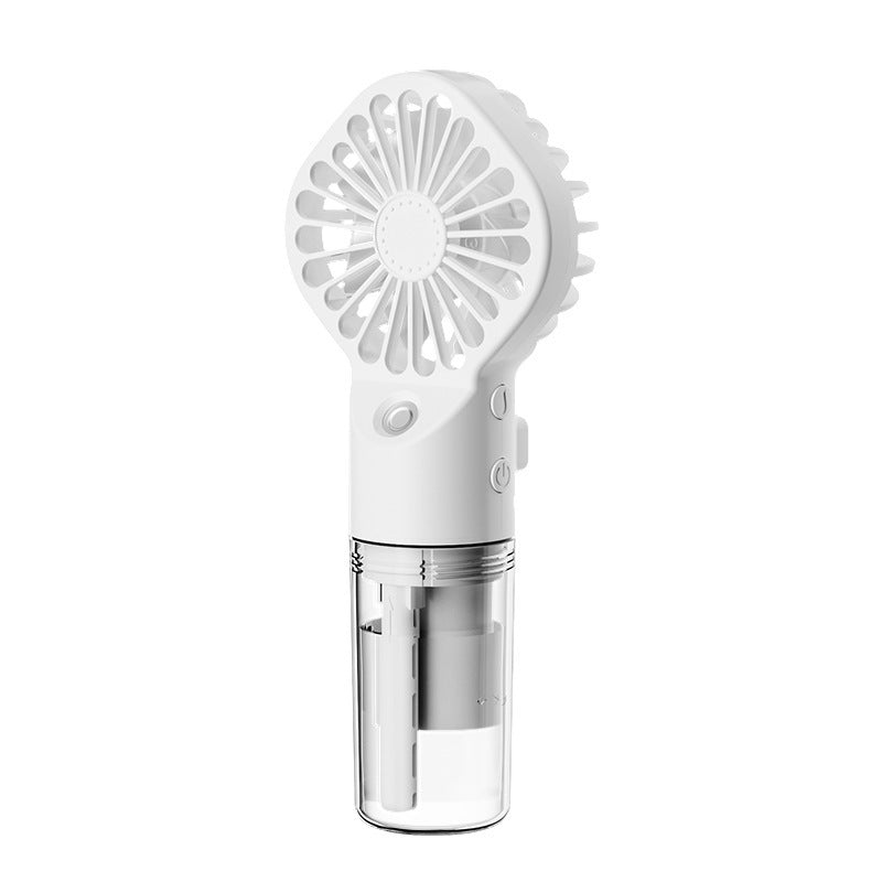 Portable Handheld Mist Fan with 4 Speed USB Rechargeable Cooler