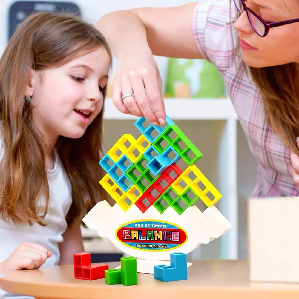 Balance Stacking Tower Game – Family Party Puzzle Toy