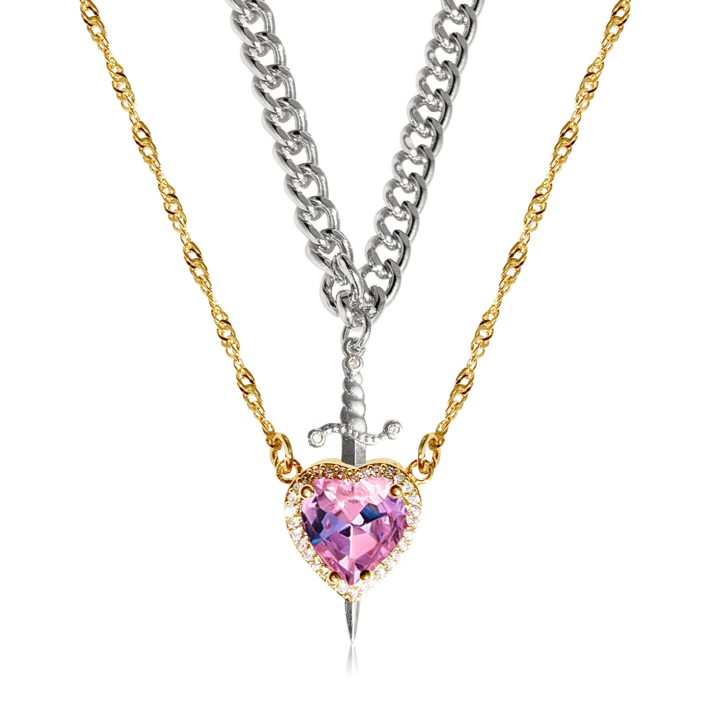 Heart & Dagger Necklace