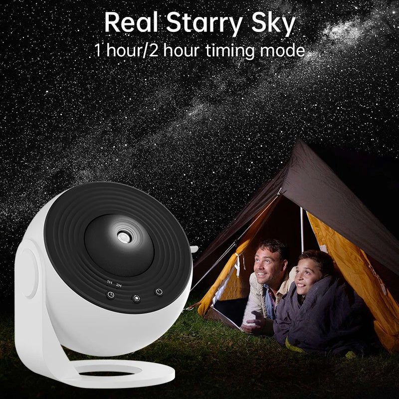Galaxy Night Light Projector - 360° Rotating Star Lamp