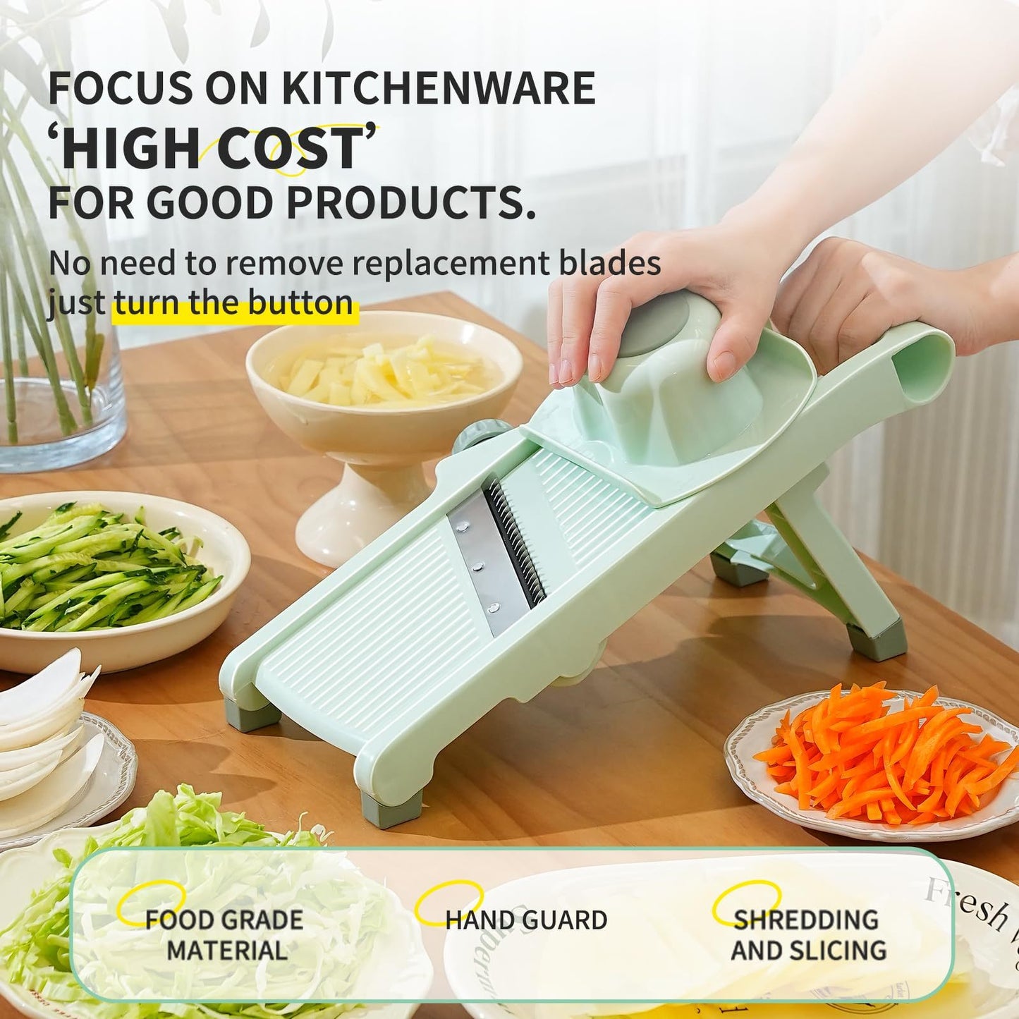 Multifunctional Vegetable / Fruit Cutter, Slicer, and Shredder