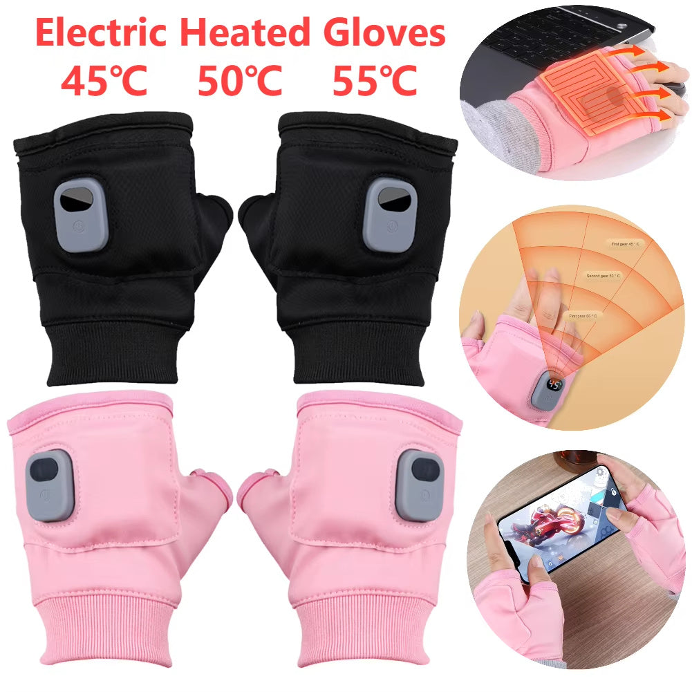USB Heated Winter Gloves – Rechargeable for Skiing, Driving & Hiking