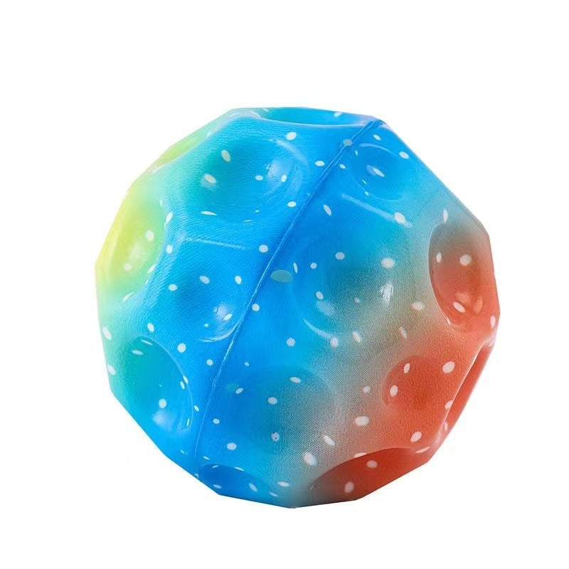Colorful Moon-Shaped Bouncy Ball – Soft & super bouncy Toy for Kids