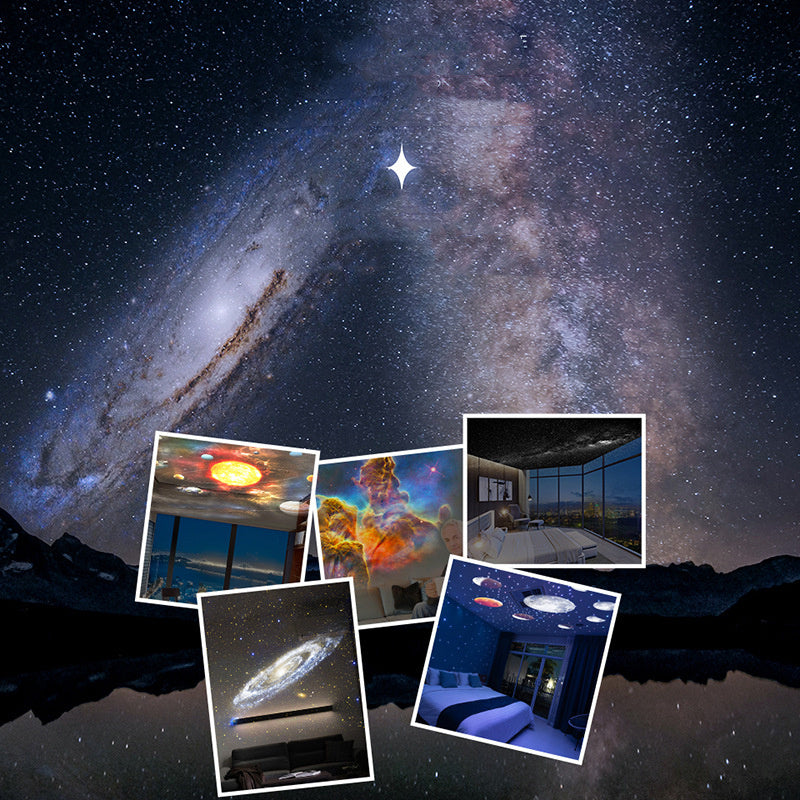 Galaxy Night Light Projector - 360° Rotating Star Lamp