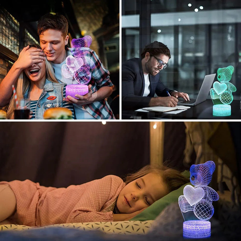 3D LED Christmas Night Lamp
