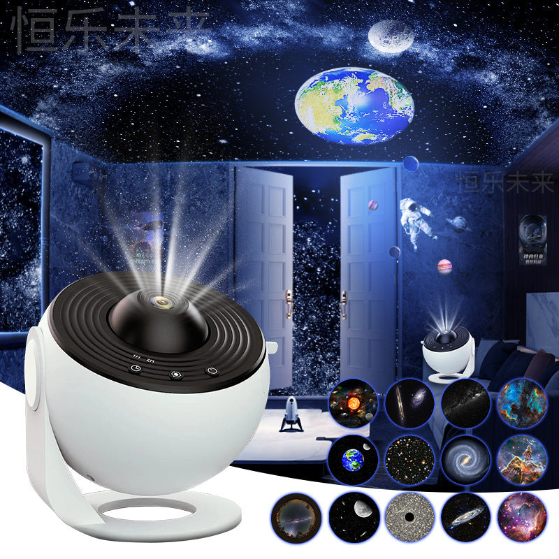 Galaxy Night Light Projector - 360° Rotating Star Lamp