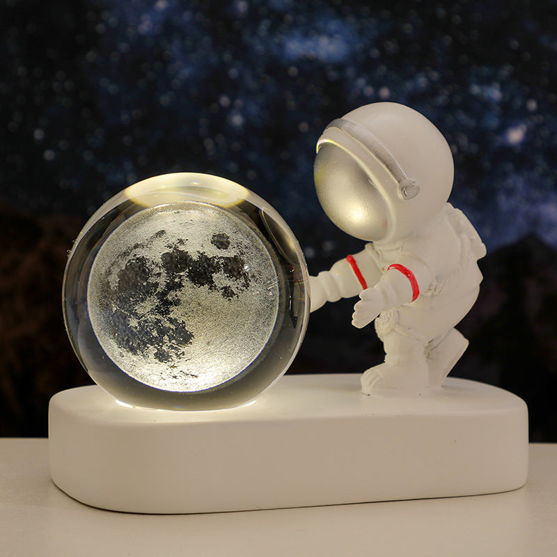 Astronaut Glowing Crystal Light