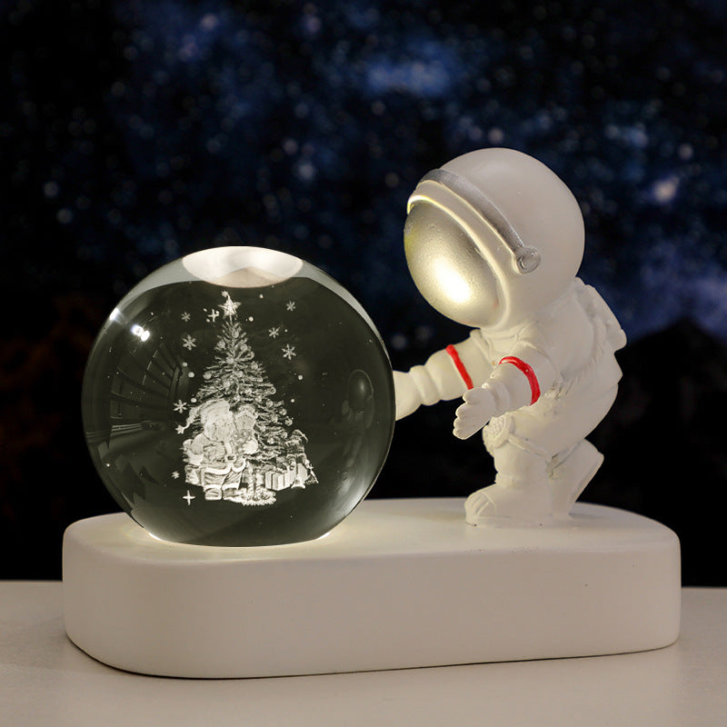 Astronaut Glowing Crystal Light