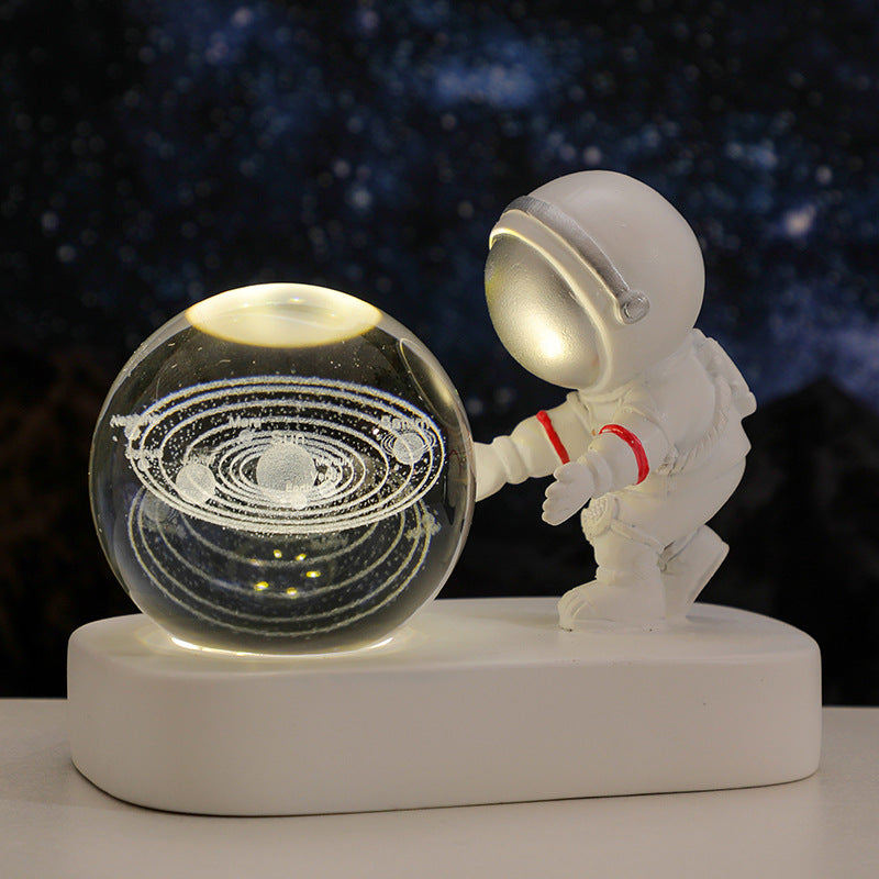 Astronaut Glowing Crystal Light