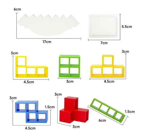 Balance Stacking Tower Game – Family Party Puzzle Toy