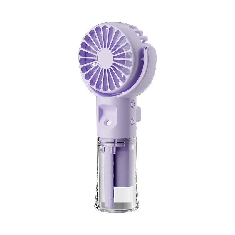 Portable Handheld Mist Fan with 4 Speed USB Rechargeable Cooler