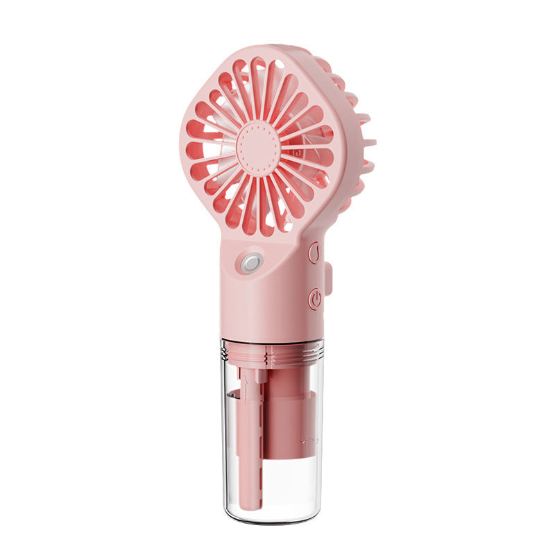 Portable Handheld Mist Fan with 4 Speed USB Rechargeable Cooler