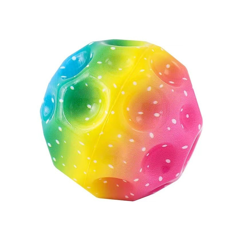 Colorful Moon-Shaped Bouncy Ball – Soft & super bouncy Toy for Kids