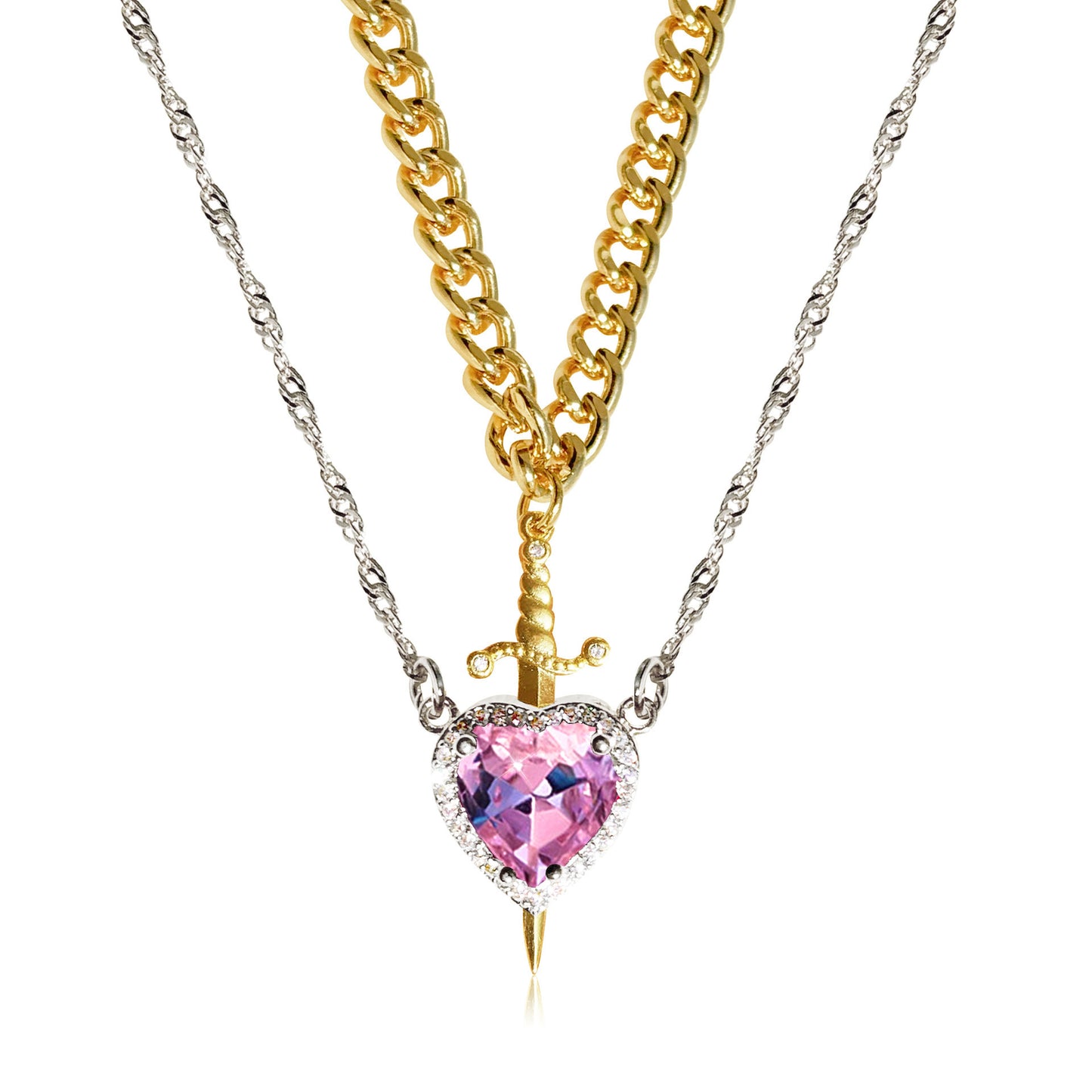 Heart & Dagger Necklace