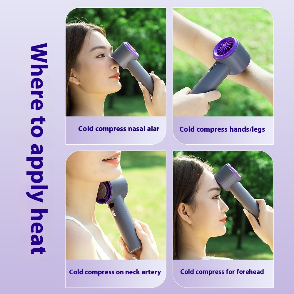 Portable Turbo Fan - Handheld, Adjustable Speeds, 3000mAh Battery