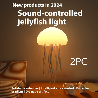LED Jellyfish Mood Lamp – Portable Night Light & Desk Decoration