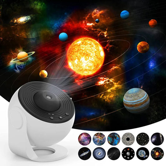 Galaxy Night Light Projector - 360° Rotating Star Lamp