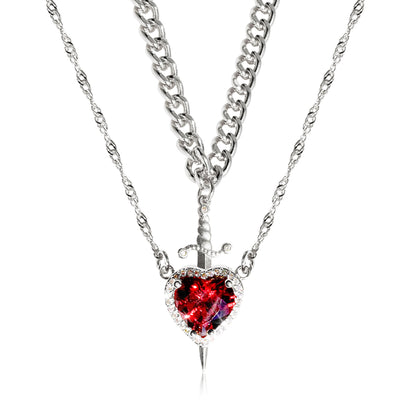 Heart & Dagger Necklace
