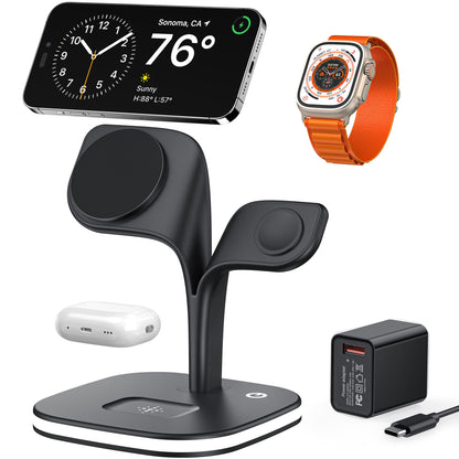5-in-1 Magnetic Wireless Charging Station – Fast for Multiple Devices