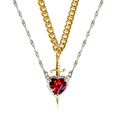Heart & Dagger Necklace