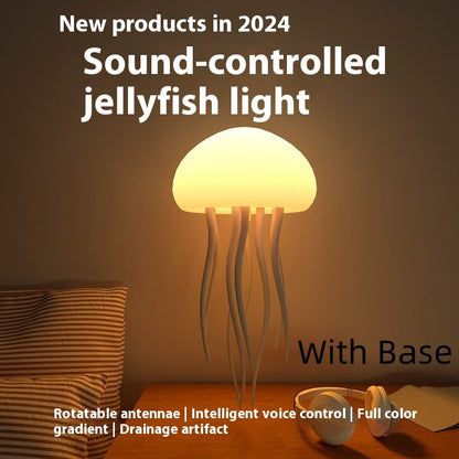 LED Jellyfish Mood Lamp – Portable Night Light & Desk Decoration