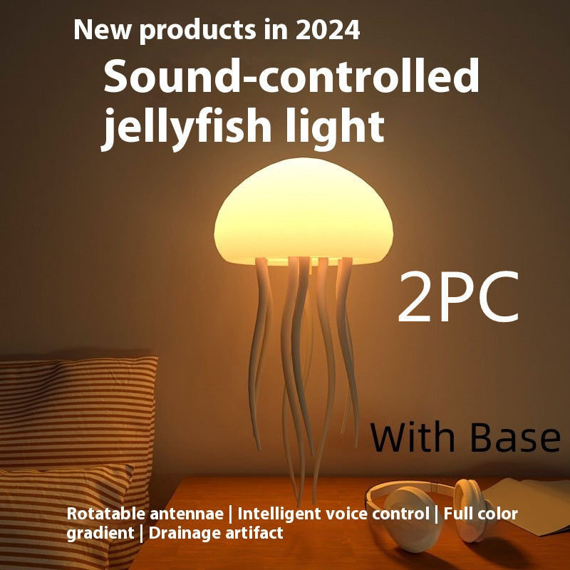 LED Jellyfish Mood Lamp – Portable Night Light & Desk Decoration